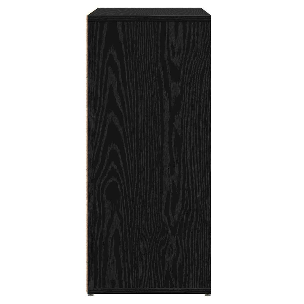 Hochboard 2 pcs Schwarz Eichen-Optik 60 x 31 x 70 cm